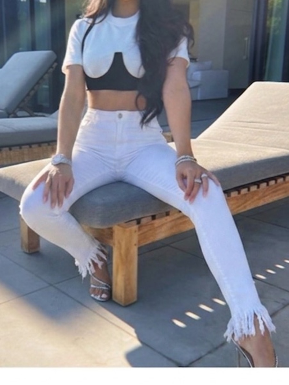White jeans